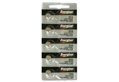 Image: Energizer 315 1.5V Silver Oxide Button Batteries (5 Count)