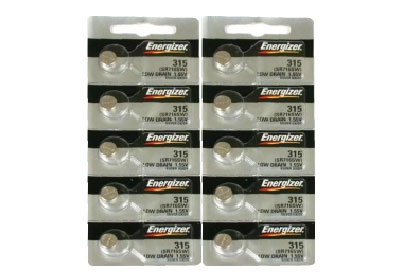 Image: Energizer 315 1.5V Silver Oxide Button Batteries (5 x 2 Pack)