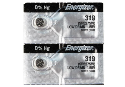 Image: Energizer 319 1.5V Silver Oxide Button Batteries (2 Count)