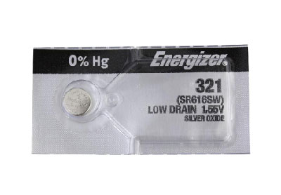 Image: Energizer 321 1.5V Silver Oxide Button Battery (1 Count)
