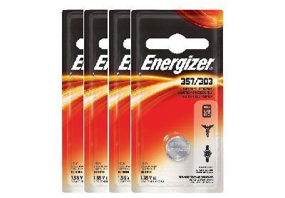 Image: Energizer 357/303 1.5V Silver Oxide Button Batteries (1 x 4 Pack)