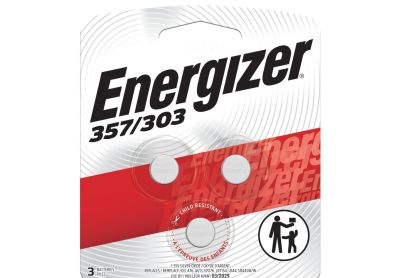 Image: Energizer 357/303 1.5V Silver Oxide Button Batteries (3 Count)