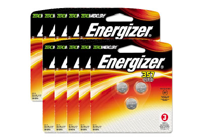 Image: Energizer 357/303 1.5V Silver Oxide Button Batteries (3 x 10 Pack)