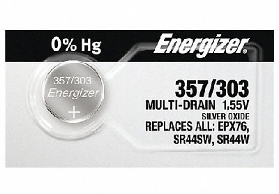 Image: Energizer 357/303 1.5V Silver Oxide Button Battery (1 Count)