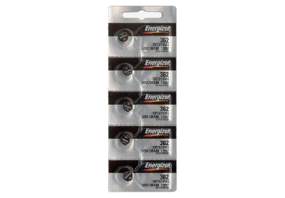 Image: Energizer 362/361 1.5V Silver Oxide Button Batteries (5 Count)