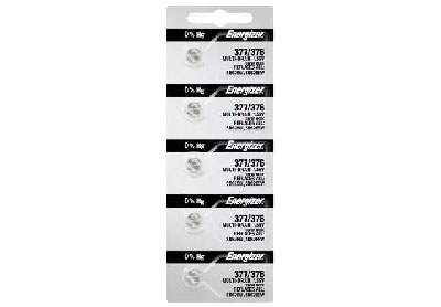 Image: Energizer 377/376 1.5V Silver Oxide Button Batteries (5 Count)