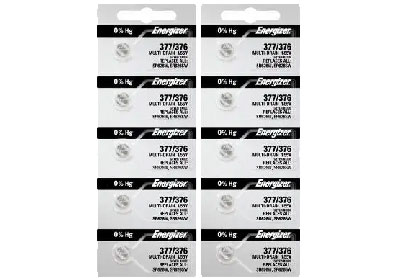 Image: Energizer 377/376 1.5V Silver Oxide Button Batteries (5 x 2 Pack)