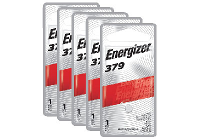 Image: Energizer 379 1.5V Silver Oxide Button Batteries (1 x 5 Pack)
