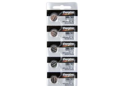 Image: Energizer 386/301 1.5V Silver Oxide Button Batteries (5 Count)