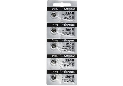 Image: Energizer 392/384 1.5V Silver Oxide Button Batteries (5 Count)