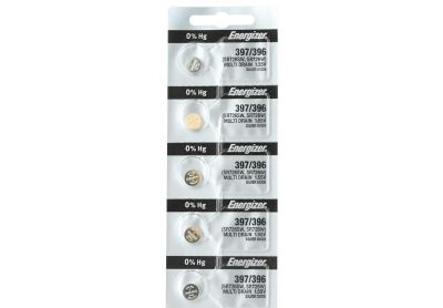 Image: Energizer 397/396 1.5V Silver Oxide Button Batteries (5 Count)