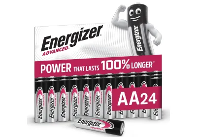 Energizer AA Advanced Alkaline Power Longer Lasting Batteries (24 Count)