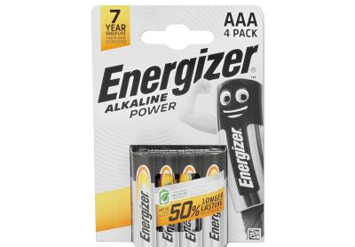 Image: Energizer AAA Alkaline Power Batteries (4 Count)