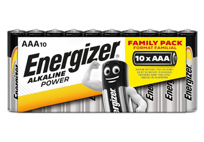 Image: Energizer AAA Alkaline Power Batteries Family Pack (10 Count)