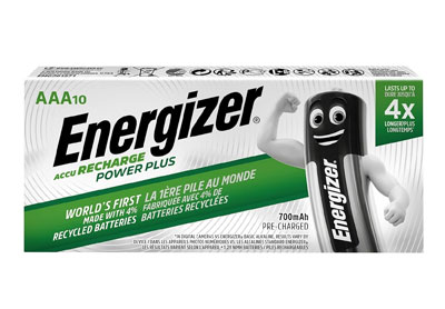 Image: Energizer Accu Recharge Power Plus AAA Rechargeable Batteries (10 Count)