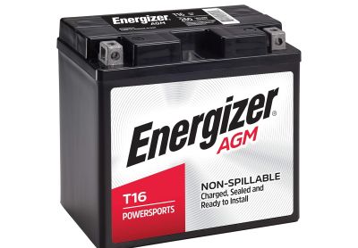 Image: Energizer AGM T16 Motorcycle & Personal Watercraft Battery (1 Count)