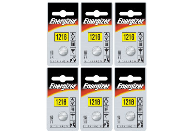 Image: Energizer CR1216 3V Lithium Coin Batteries (1 x 6 Pack)