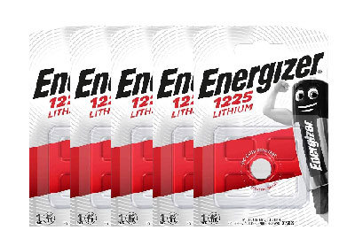 Image: Energizer CR1225 3V Lithium Coin Batteries (1 x 5 Pack)