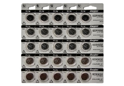Image: Energizer CR1632 3V Lithium Coin Batteries (5 x 5 Pack)