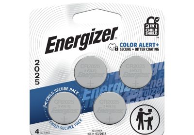 Image: Energizer CR2025 3V Lithium Coin Batteries (4 Count)
