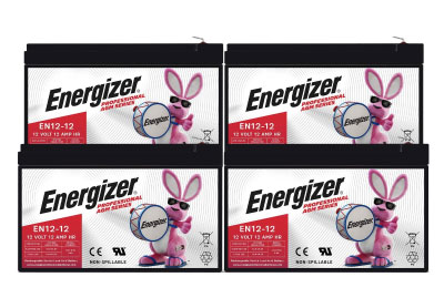 Image: Energizer EN12-12 Professional AGM Sealed Lead Acid Rechargeable Batteries (4 Count)