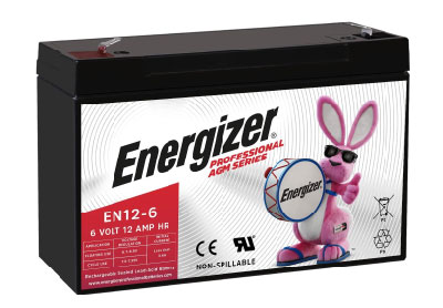 Image: Energizer EN12-6 Professional AGM Sealed Lead Acid Rechargeable Battery (1 Count)