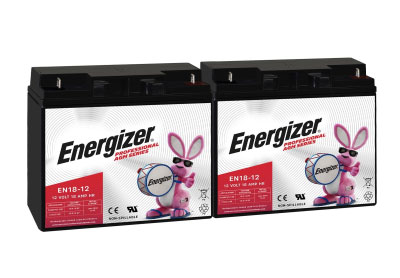 Image: Energizer EN18-12 Professional AGM Sealed Lead Acid Rechargeable Batteries (2 Count)