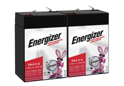 Image: Energizer EN4.5-6 Professional AGM Sealed Lead Acid Rechargeable Batteries (2 Count)