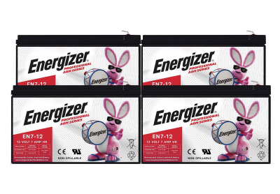 Image: Energizer EN7-12 Professional AGM Sealed Lead Acid Rechargeable Batteries (4 Count)