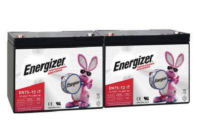 Image: Energizer EN75-12IT Professional AGM Sealed Lead Acid Rechargeable Batteries (2 Count)