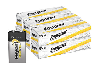 Image: Energizer Industrial 9V Alkaline Batteries (12 x 6 Pack)