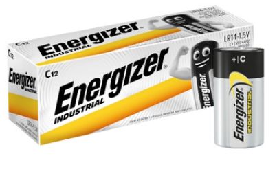 Image: Energizer Industrial C Alkaline Batteries (12 Count)