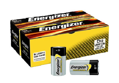 Image: Energizer Industrial D Alkaline Batteries (12 x 2 Pack)
