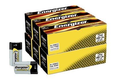 Image: Energizer Industrial D Alkaline Batteries (12 x 6 Pack)
