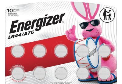 Image: Energizer LR44/A76 1.5V Alkaline Button Cell Batteries (10 Count)