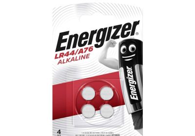 Image: Energizer LR44/A76 1.5V Alkaline Button Cell Batteries (4 Count)