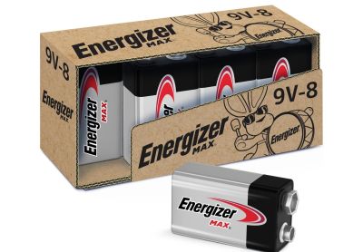 Image: Energizer Max 9V Alkaline Batteries (8 Count)