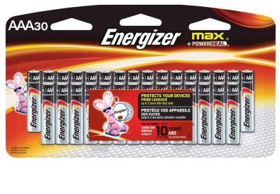 Image: Energizer Max AAA Alkaline Batteries (30 Count)