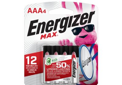 Image: Energizer Max AAA Alkaline Batteries (4 Count)