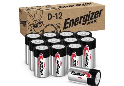 Image: Energizer Max D Alkaline Batteries (12 Count)