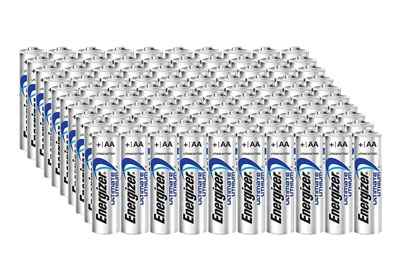 Image: Energizer Ultimate Lithium AA Batteries (100 Count)