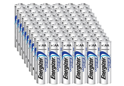 Image: Energizer Ultimate Lithium AA Batteries (60 Count)