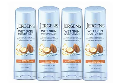 Image: JERGENS Wet Skin Moisturizer with Restoring Argan Oil (by Jergens)