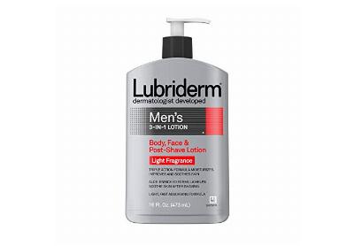 Image: Lubriderm Men's 3-In-1 Body Face & Post Shave Lotion (by Lubriderm)