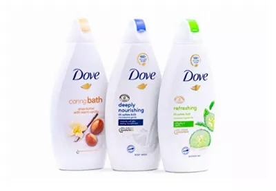 Image: Dove Deeply Nourishing Body Wash, Cucumber Shower Gel and Shea Butter Cream Variety Pack (by Dove)