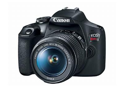 Image: Canon EOS Rebel T7 DSLR Camera with 18-55mm Lens