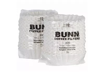 Image: Bunn RegFilter 12-Cup White Paper Commercial Coffee Filters 1000-Pack