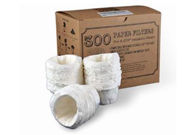 Image: CanFly Disposable K-Cup Paper Coffee Filters 300-Count