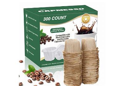 Image: Capmesso Replacement Keurig Coffee Filters 300-Count