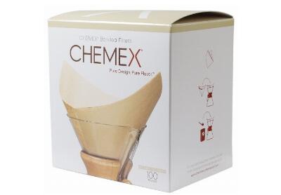 Image: Chemex Natural Square Bonded Coffee Filter 100-Pack